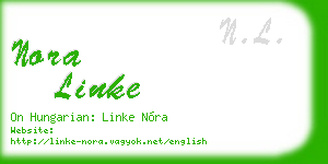 nora linke business card